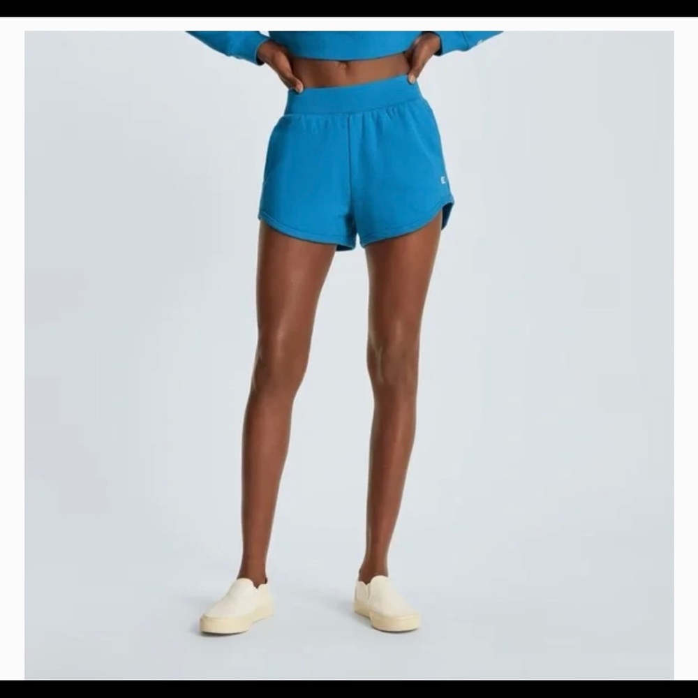 Everlane NWT blue cotton sweat shorts